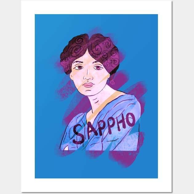 Sappho Wall Art by iliketeasdesigns